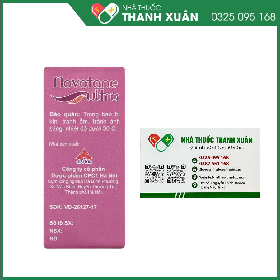 Novotane Ultra giảm tạm thời các chứng rát và kích ứng do khô mắt
